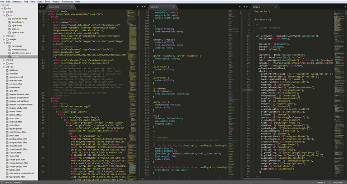 کد ادیتور Sublime Text